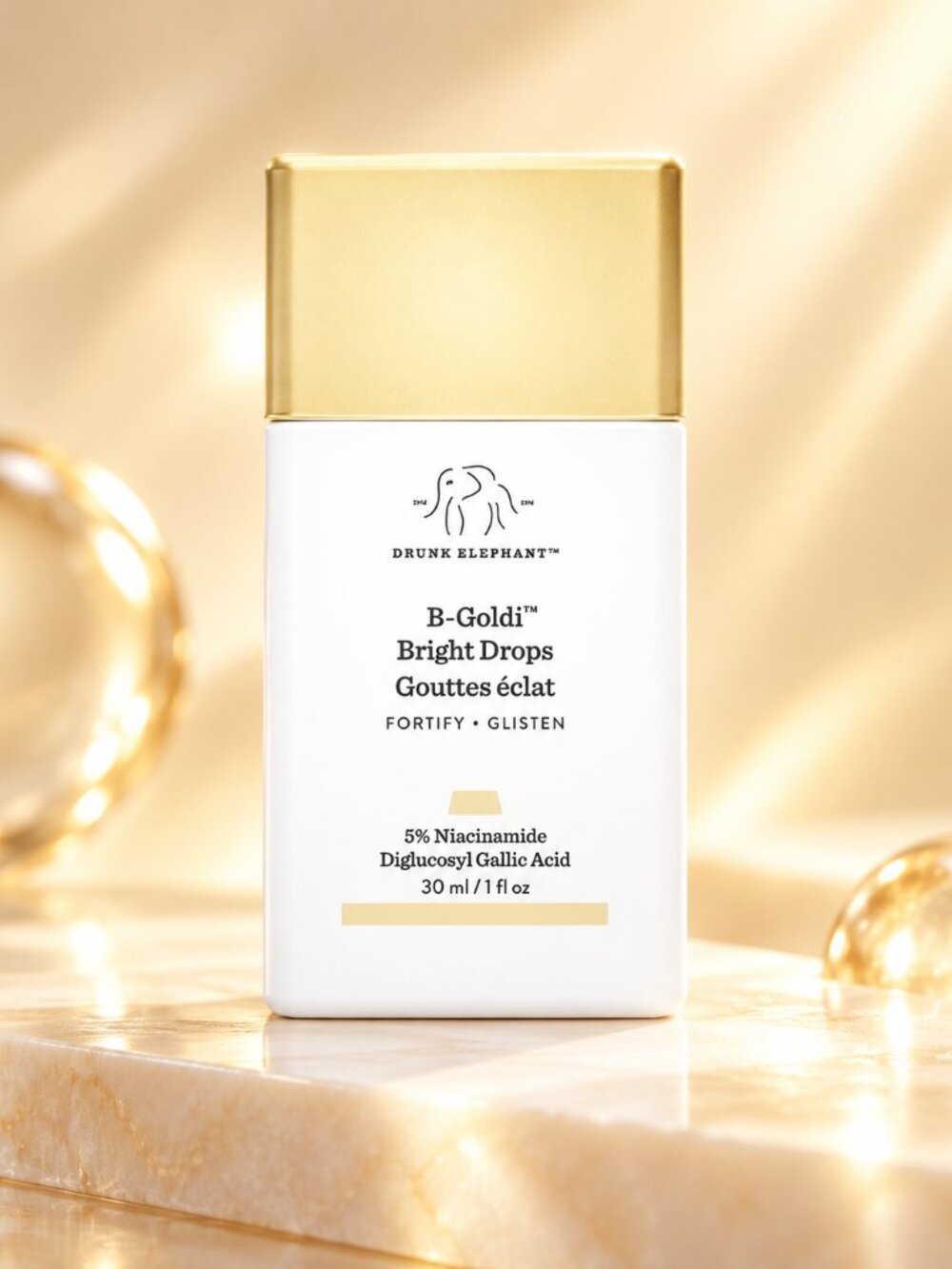 MSRP $38 | Drunk Elephant B-Goldi Bright Illuminating Drops – 1 oz / 30 mL –NWOB